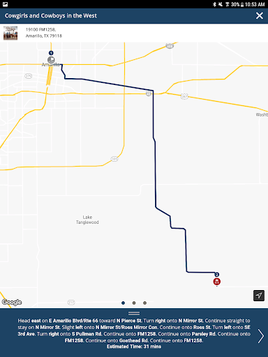 Screenshot of Visit Amarillo