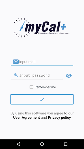 Android application MyCal+(plus) screenshort