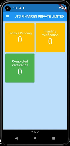 JTG Finance Employee App Screen 3