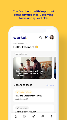 Android application Workai screenshort