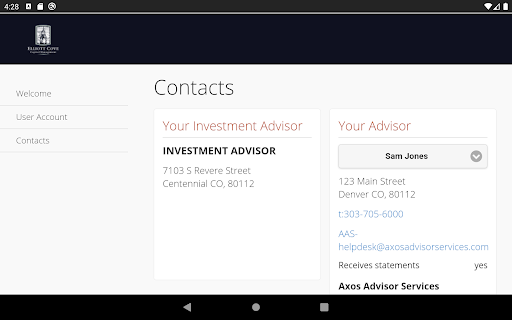 Elliott Cove Capital Mgmt. Screen 2