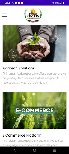 Android application CroMartAgri screenshort