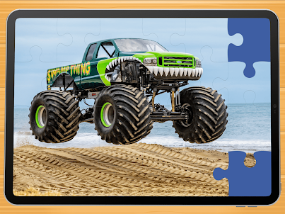 Monster truck puzzles