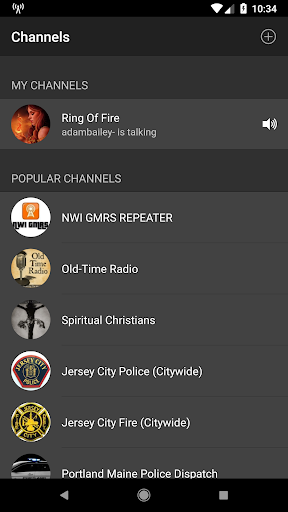 Android application Radio for Zello screenshort