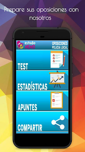 Android application Test Oposiciones Policía Local screenshort