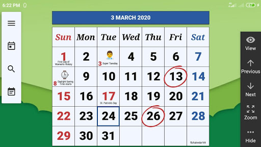 Monthly Calendar & Holiday 1.2.0 Screenshots 3
