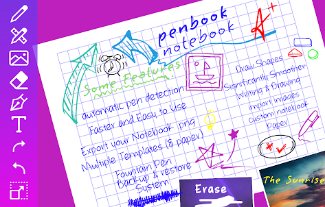 Pen: book, good notes notebook