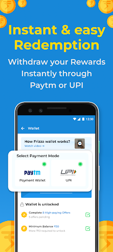 Money earning app Frizza Screen 3