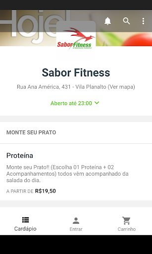 Sabor Fitness Screen 2