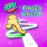 Finger Line 3D icon