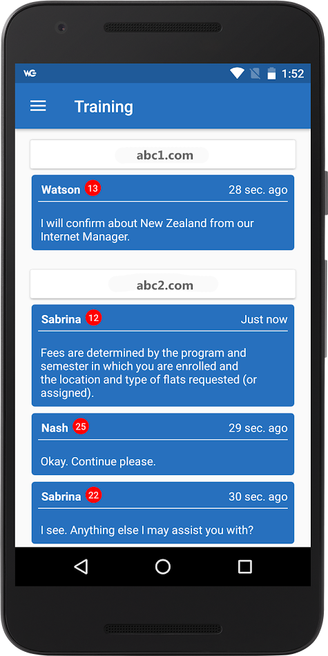 #7. WG Live Chat Software (Android) Podle: LiveAdmins LLC