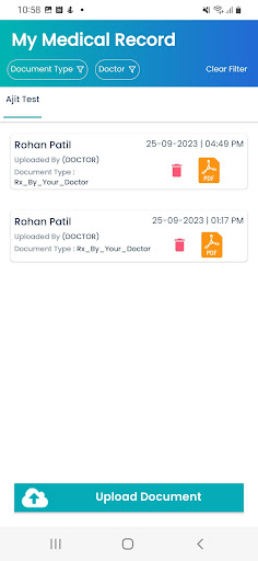 Om Dental Clinic App Screen 2