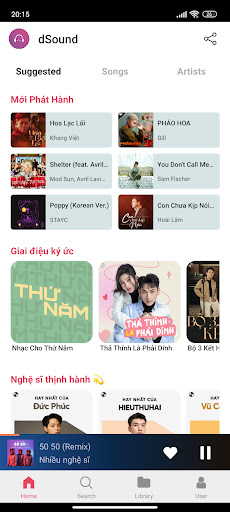 Android application dSound screenshort
