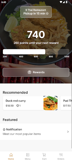 Android application 9 Thai Restaurant - CO screenshort