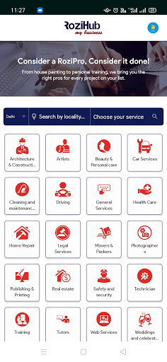 Android application Rozihub screenshort