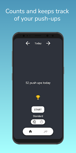 Android application Push-Up Counter - Uses Camera screenshort
