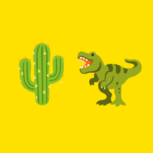 Cactus vs. Dino: Emoji World!