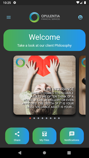 Android application Opulentia screenshort