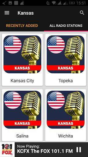 Kansas Radio Stations - USA Screen 3