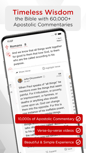 Android application Catena Bible and Commentaries screenshort
