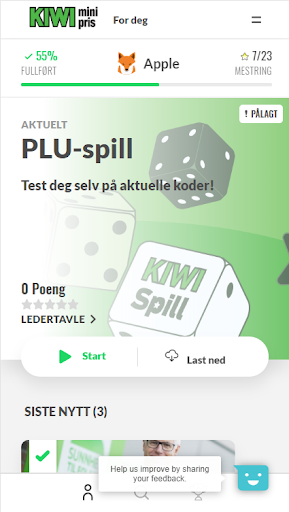 Android application KIWI Ansatt screenshort