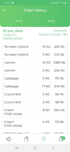 VegRun - Vendor Screen 3