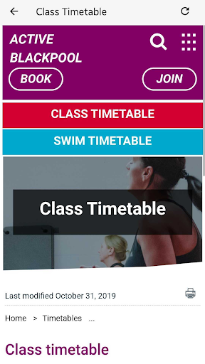 Active Blackpool Council Screen 2