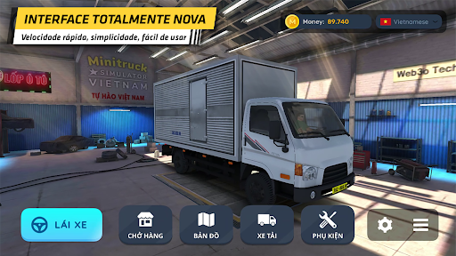 Visualização do aplicativo