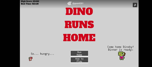 Android application Dino Runs Home screenshort