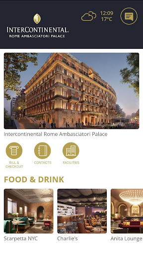 Android application InterContinental Rome screenshort