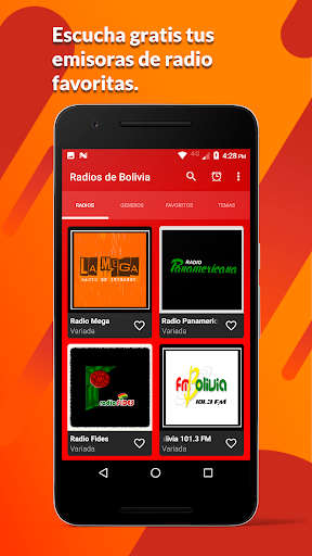 Android application Radios de Bolivia screenshort