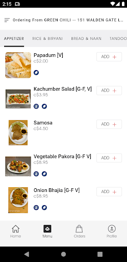 GreenChili Cuisine of Indian Screen 2
