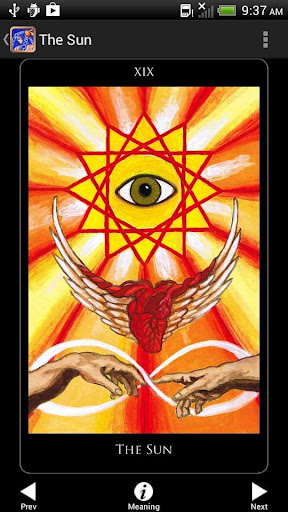Screenshot of Rosetta Tarot