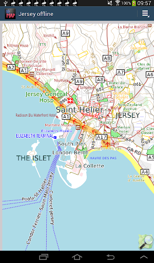 Jersey offline map screenshot 9