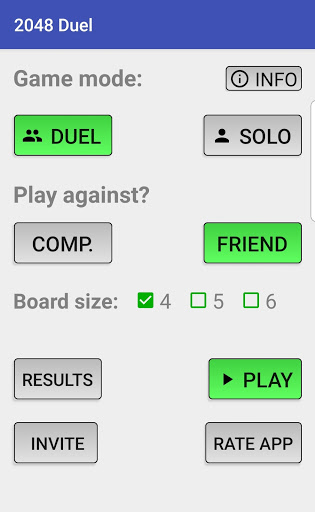 Android application 2048 Duel screenshort