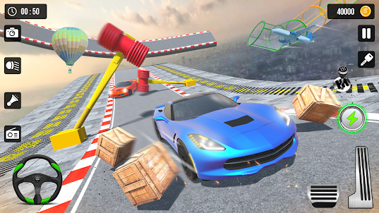 jogos de carros: stunts car GT