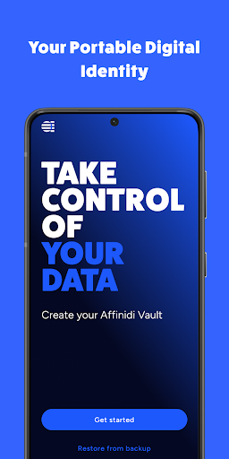 Android application Affinidi Vault screenshort