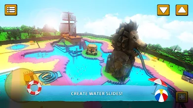 Water Park Craft Go Waterslide Building Adventure Apps On Google Play - roblox water slide games