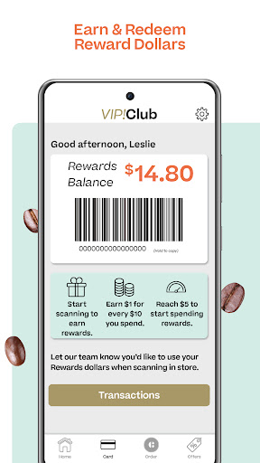 Android application The Coffee Club screenshort