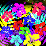 Cover Image of Herunterladen Neon Color Flower - Wallpaper  APK