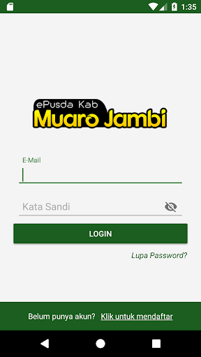 Android application ePusda Kab Muaro Jambi screenshort