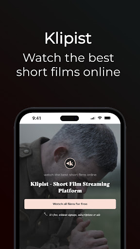 Android application Klipist - Short Film Platform screenshort