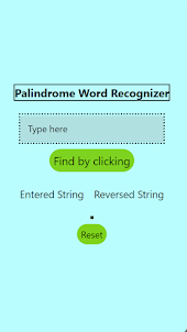Palindrome App by Munachim