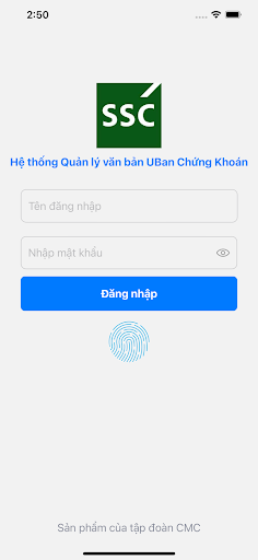 Android application Quản lý văn bản UBCKNN screenshort