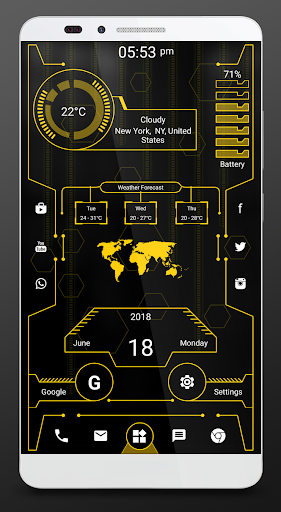 Screenshot of Futuristic Launcher 2, Applock