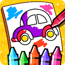 ダウンロード Cars Coloring Book for Kids - Doodle, Pai をインストールする 最新 APK ダウンローダ