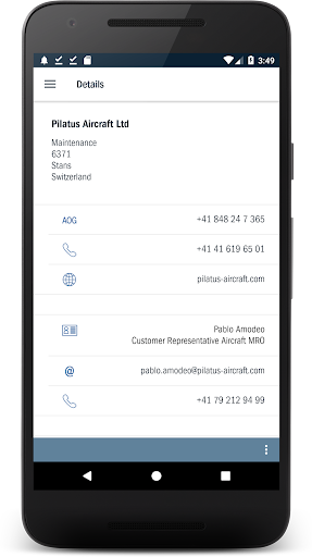 Pilatus Customer Service Screen 3