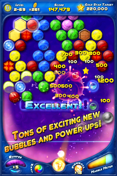 Bubble Bust! - Bubble Shooter 1.059 APK + Мод (Unlimited money) за Android