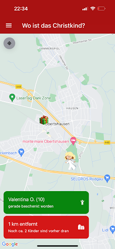 Android application Wo ist der Weihnachtsmann? screenshort