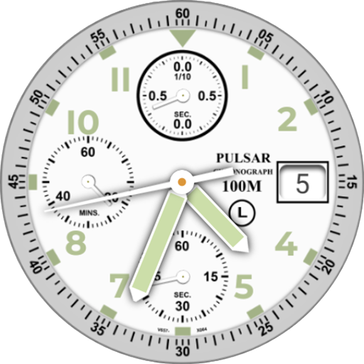 Chronograph V657 white Logo